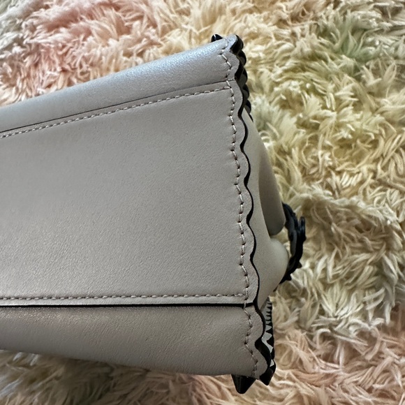 Fendi Peekaboo Mini Light Blue Studded Leather Two Way Top Handle Bag - Picture 9 of 16